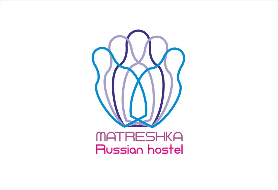 Логотип MATRESHKA Russian hostel - дизайнер BIS