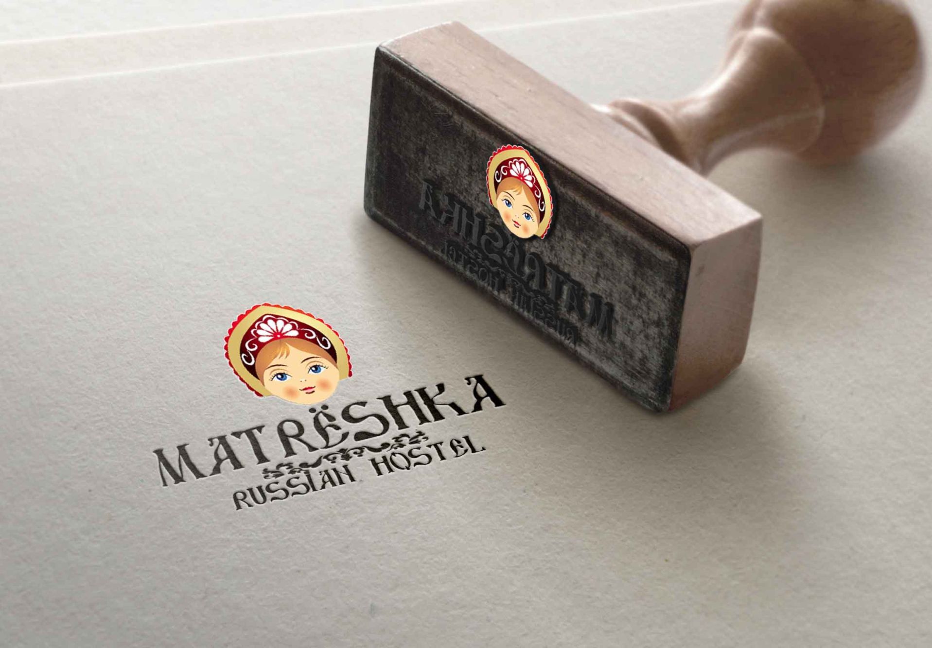 Логотип MATRESHKA Russian hostel - дизайнер Askar24