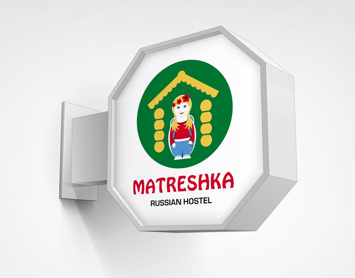 Логотип MATRESHKA Russian hostel - дизайнер GoldenIris