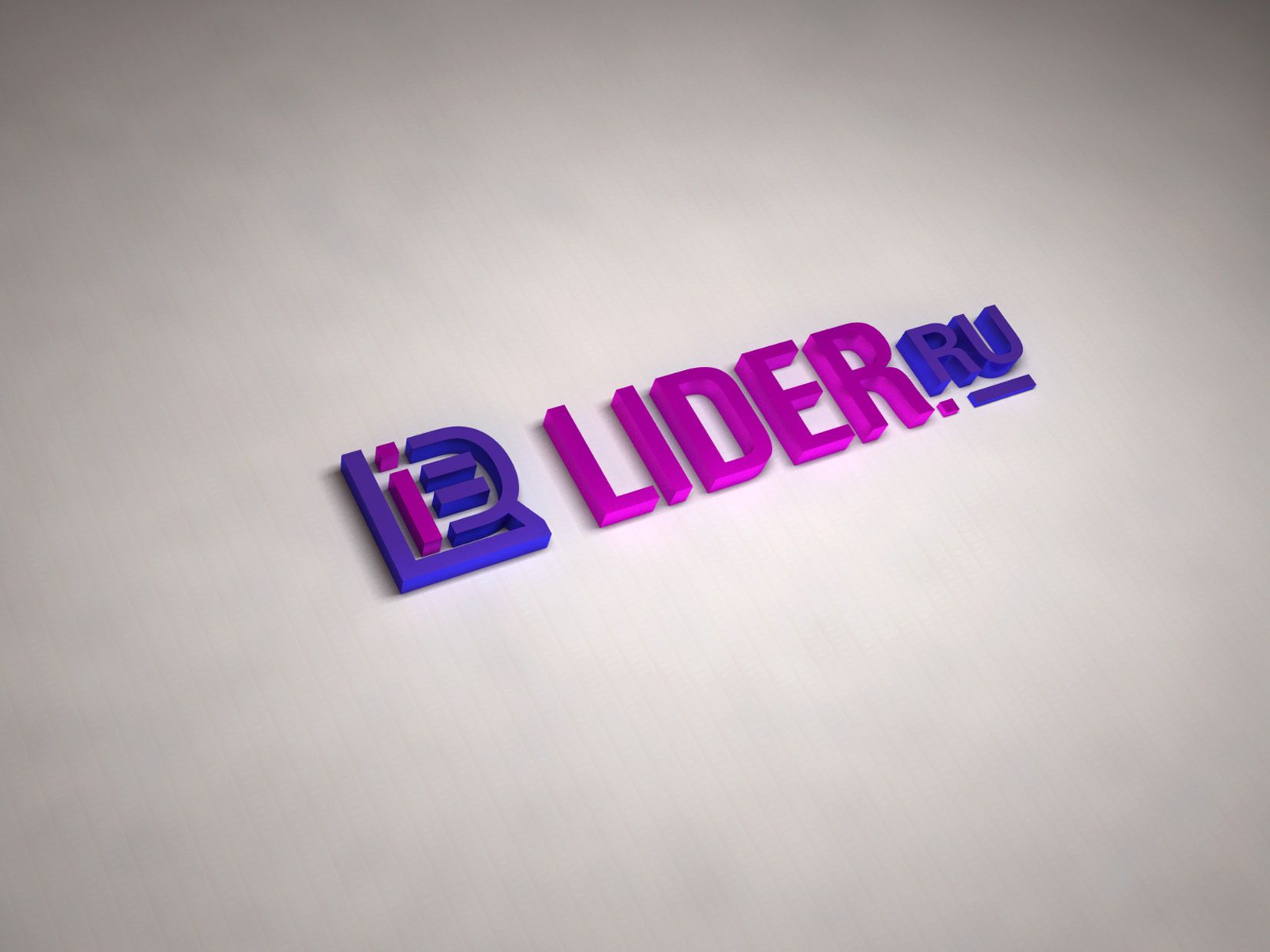 Логотип новостного бизнес сайта Lider.ru - дизайнер cloudlixo