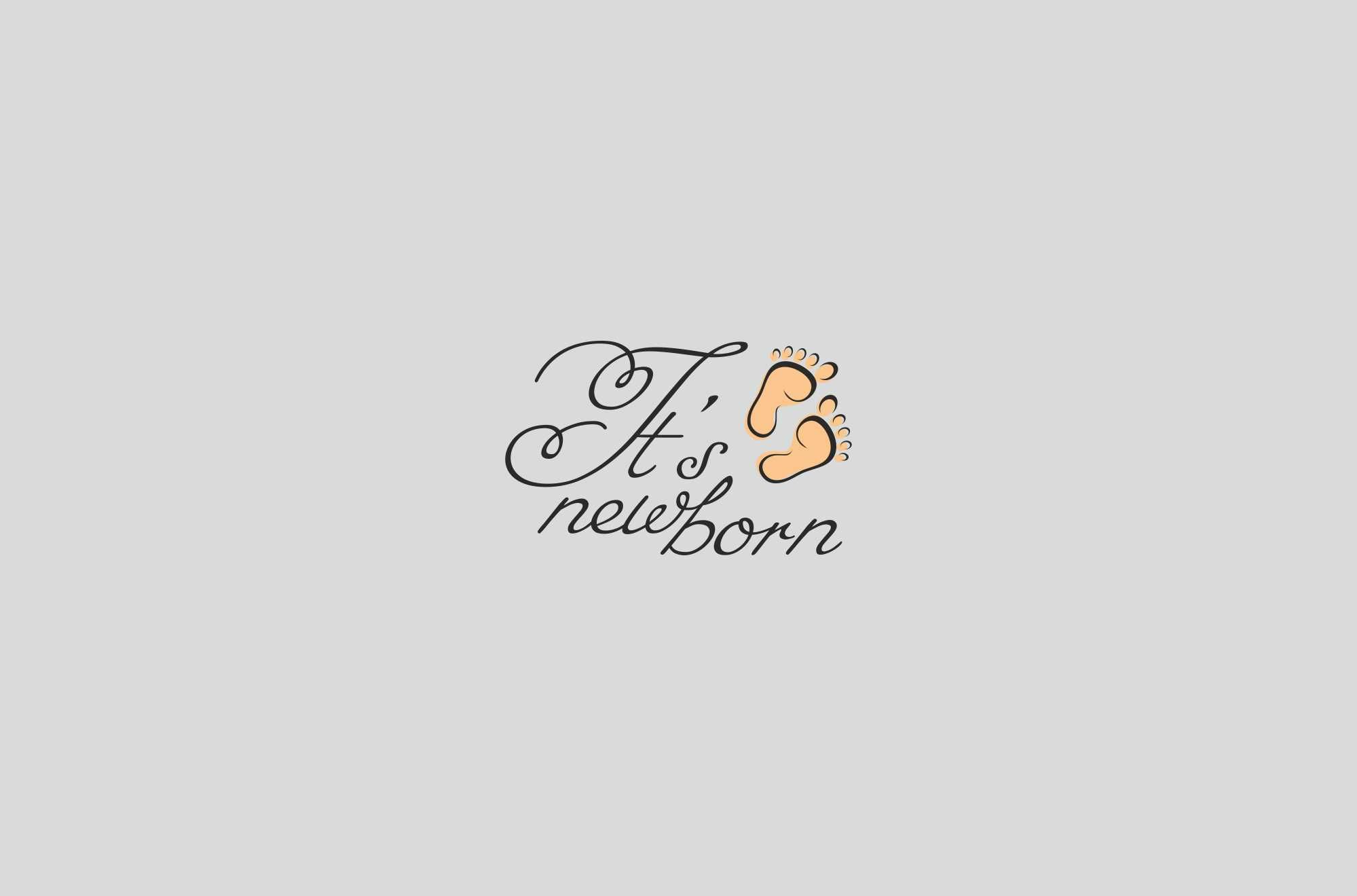 Логотип и фс для фотографа новорожденных - дизайнер Dobromira