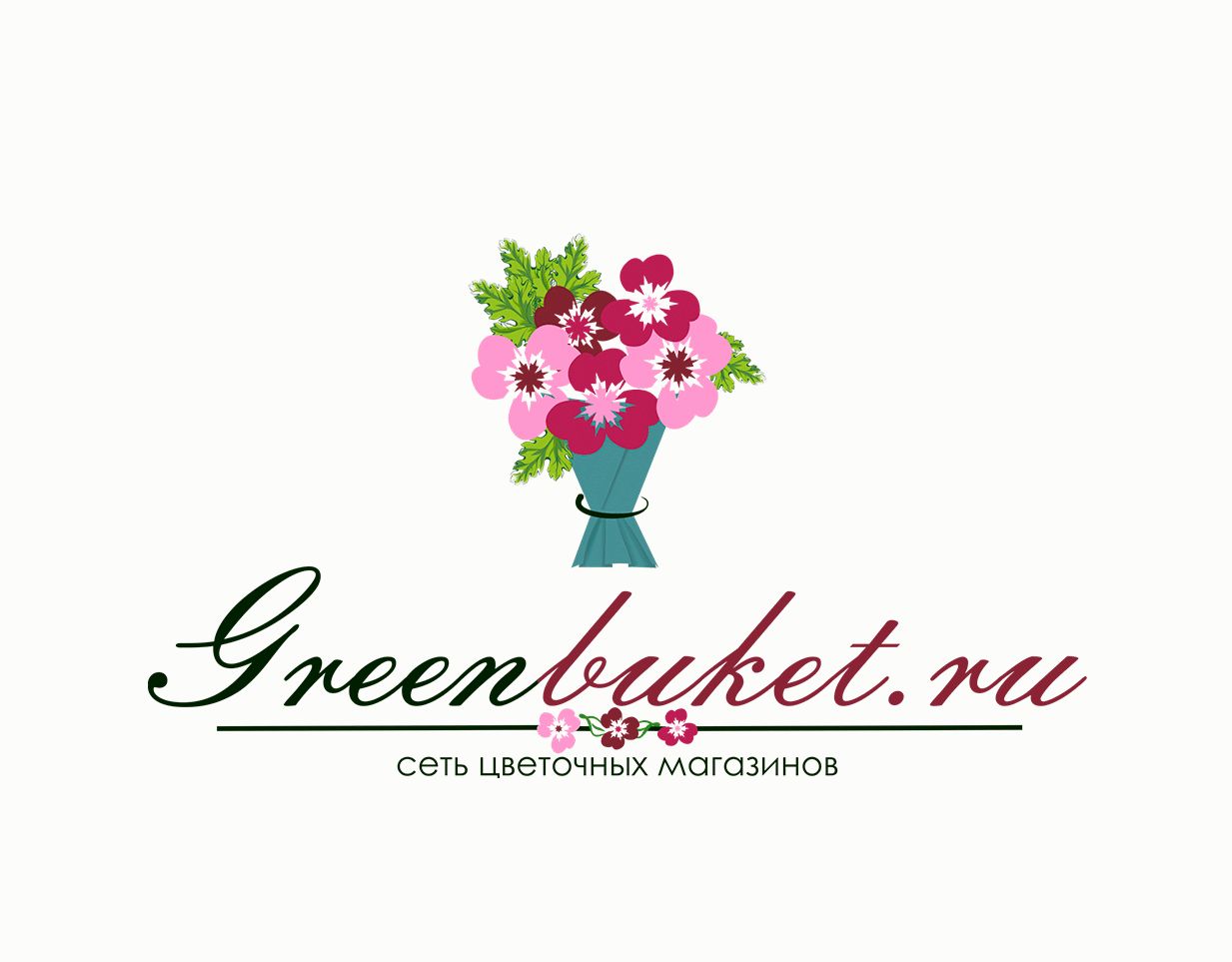 Логотип для сети цветочных магазинов - дизайнер malina26