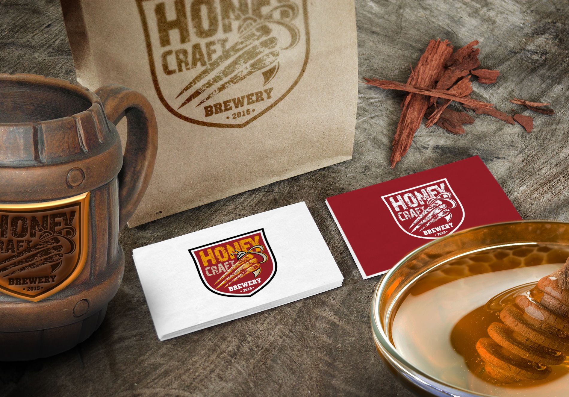 Логотип HoneyCraft Brewery - дизайнер kras-sky