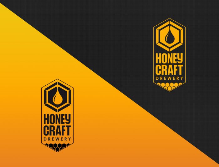 Логотип HoneyCraft Brewery - дизайнер webgrafika