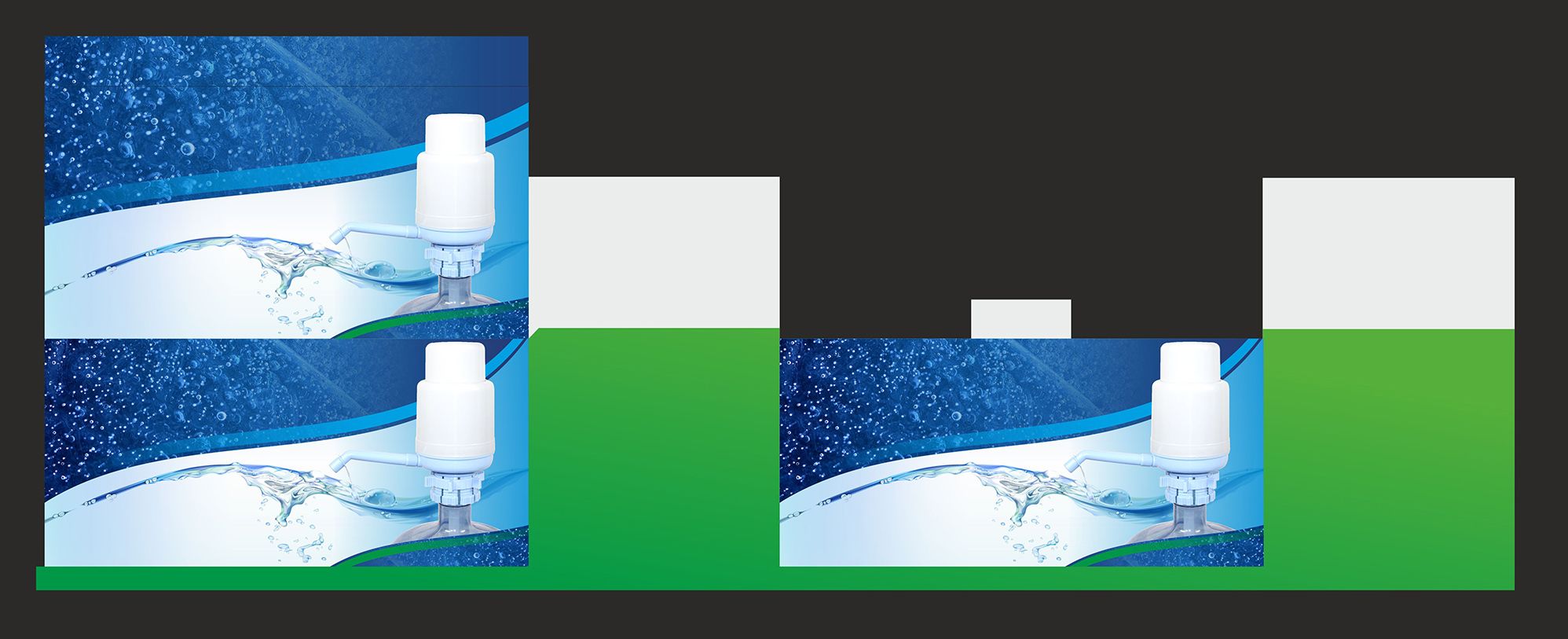 Дизайн упаковок помп для воды - дизайнер cloudlixo