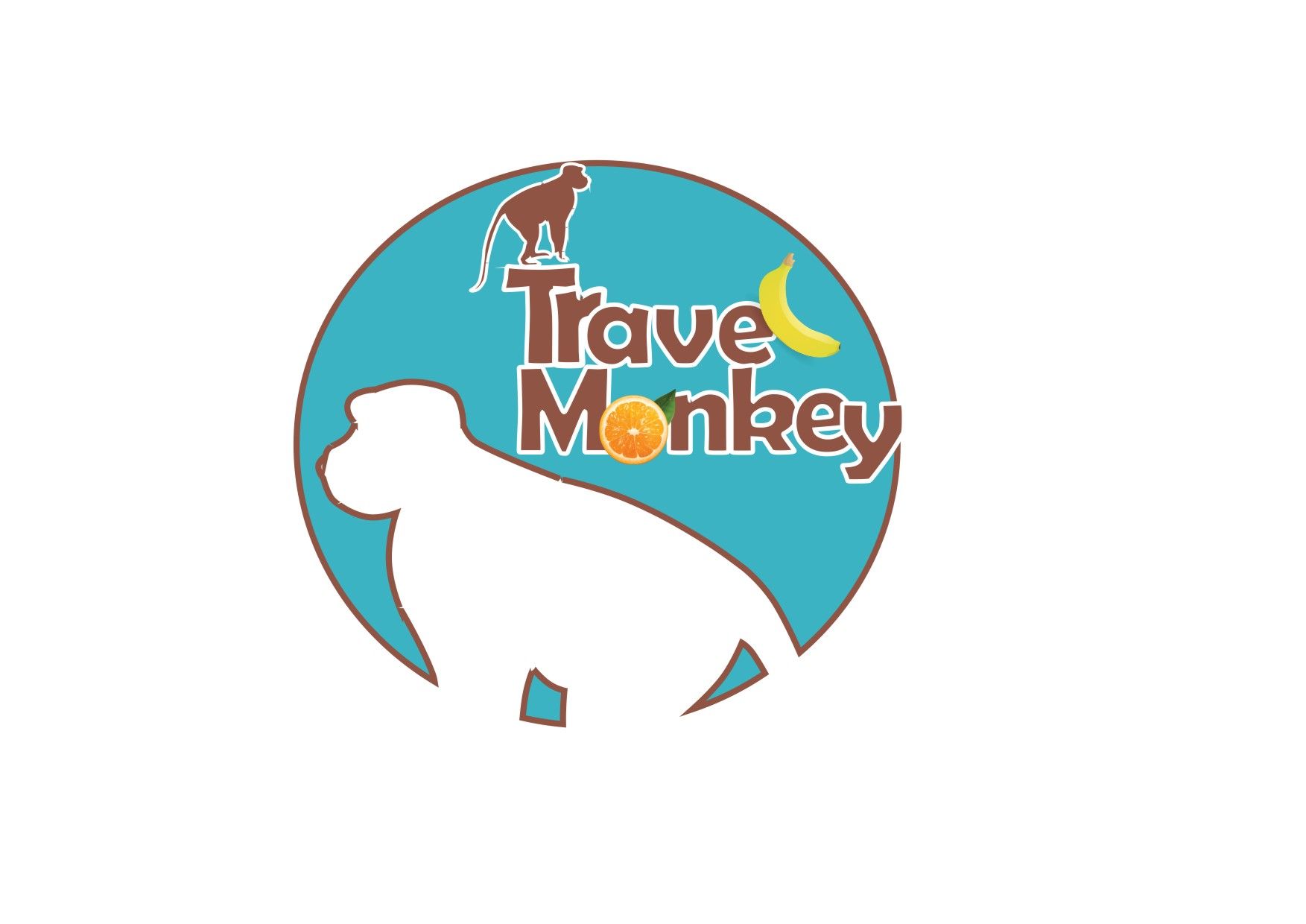 Логотип для сайта о путешествиях Travel Monkey - дизайнер Lana_Bizet