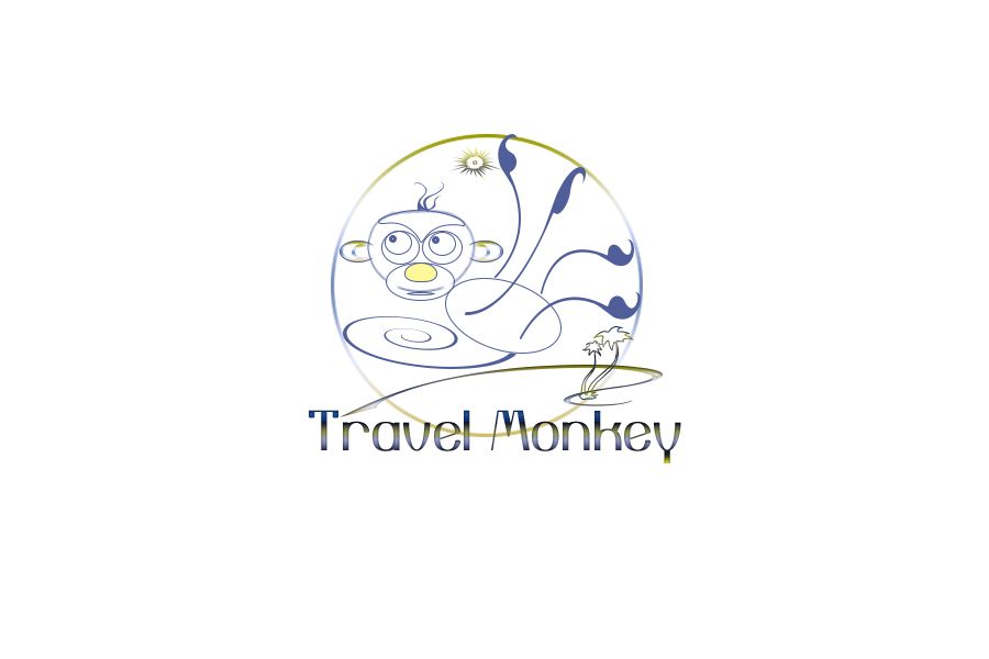 Логотип для сайта о путешествиях Travel Monkey - дизайнер webcoloritcom