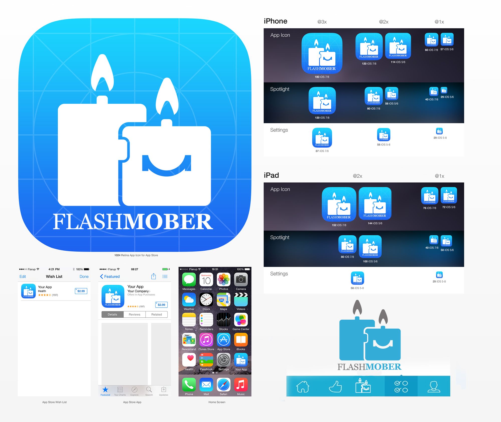 Логотип для FlashMober - дизайнер XAPAKTEP