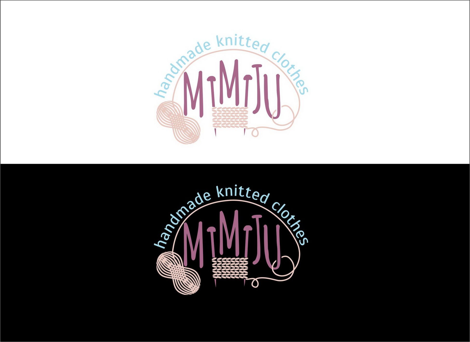 Логотип для MIMIJU (handmade knitted clothes) - дизайнер Irma