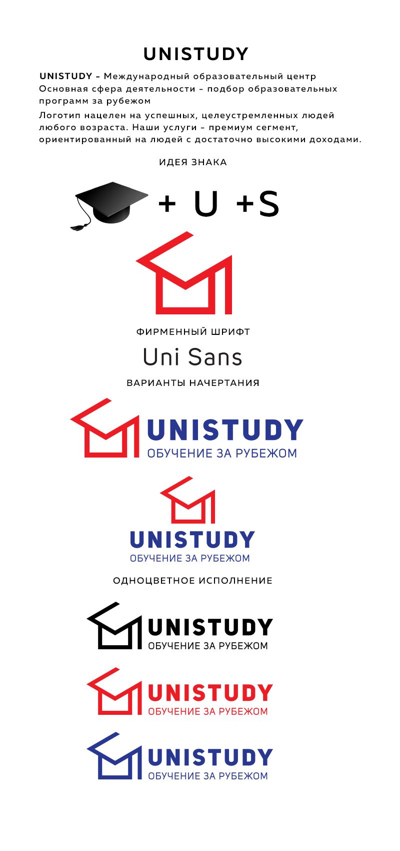 Логотип для UniStudy, можно добавить: обучение за рубежом - дизайнер axel-p