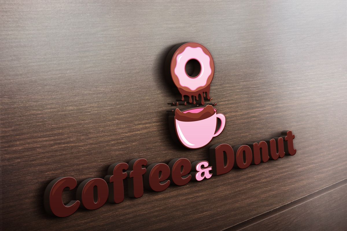 Логотип для Coffee&Donat - дизайнер LimonovaNastya