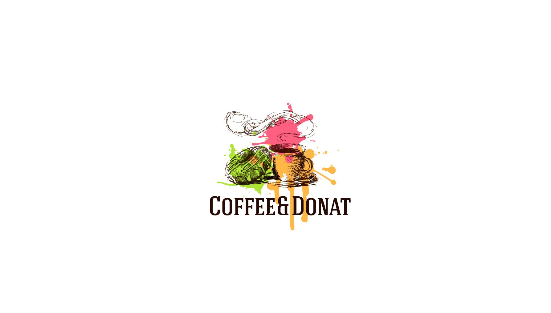Логотип для Coffee&Donat - дизайнер V0va