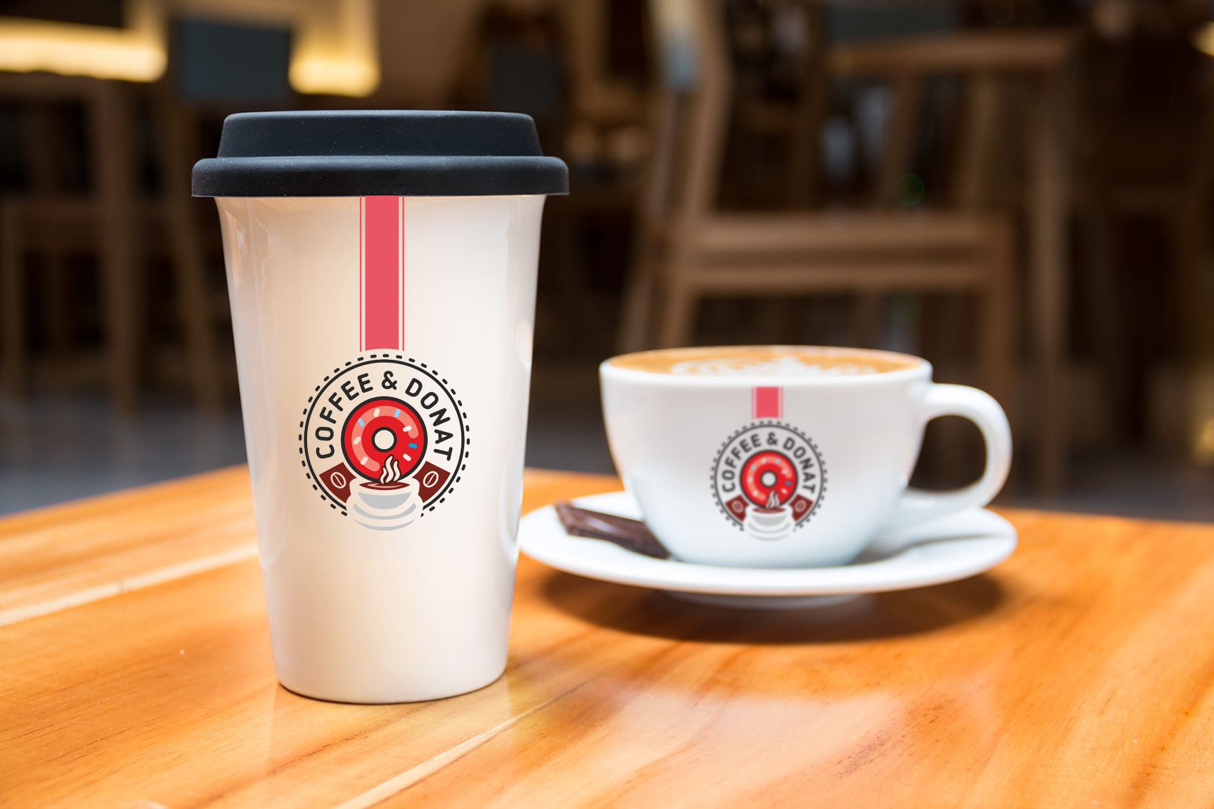 Логотип для Coffee&Donat - дизайнер luishamilton