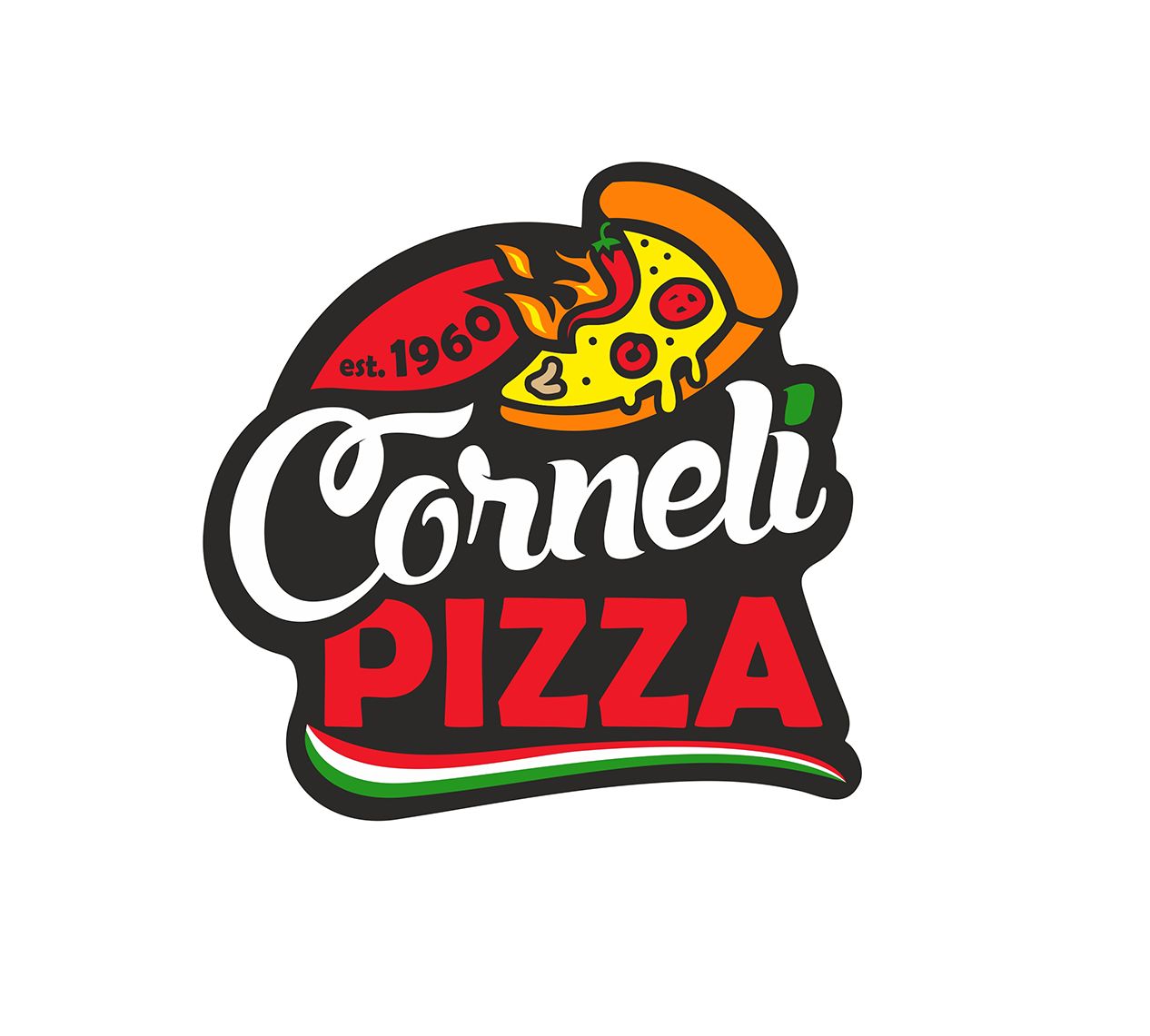 Логотип и ФС для франшизы CORNELI PIZZA - дизайнер ksiusha-n