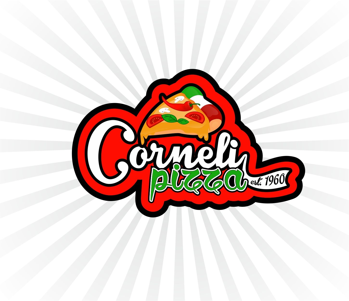 Логотип и ФС для франшизы CORNELI PIZZA - дизайнер veraQ