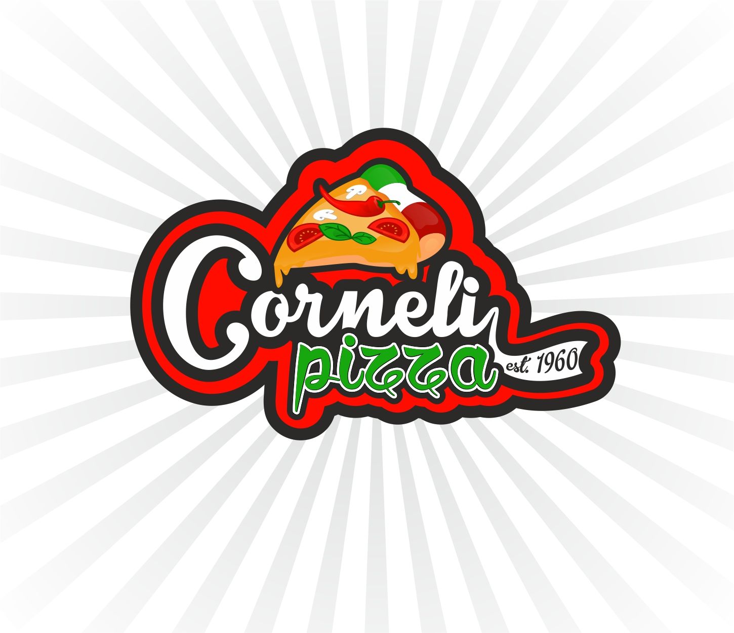 Логотип и ФС для франшизы CORNELI PIZZA - дизайнер veraQ
