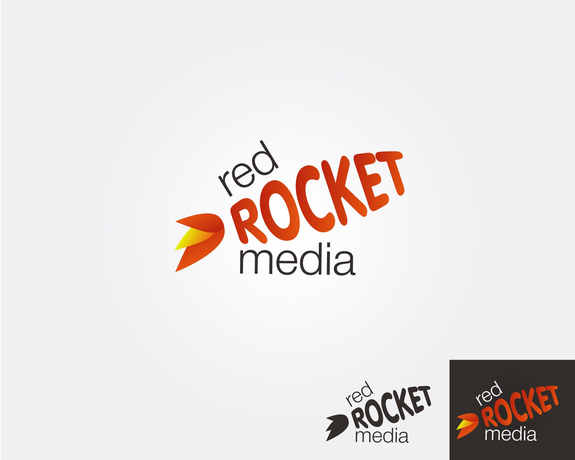 Лого и фирменный стиль для RedRocketMedia - дизайнер galytska
