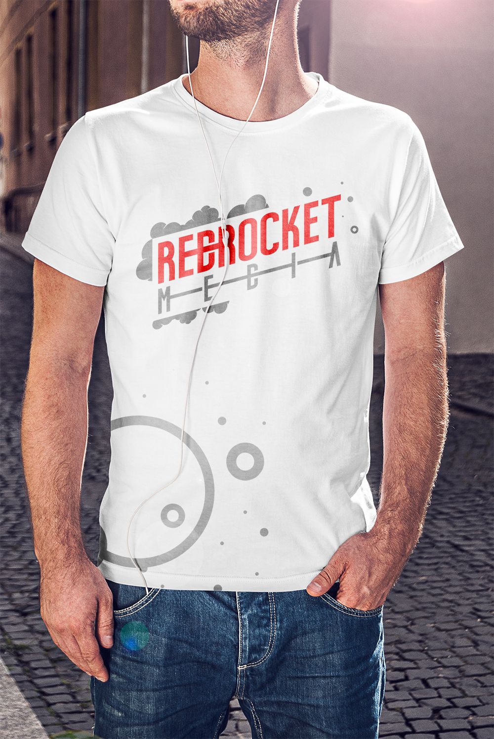 Лого и фирменный стиль для RedRocketMedia - дизайнер peardesign