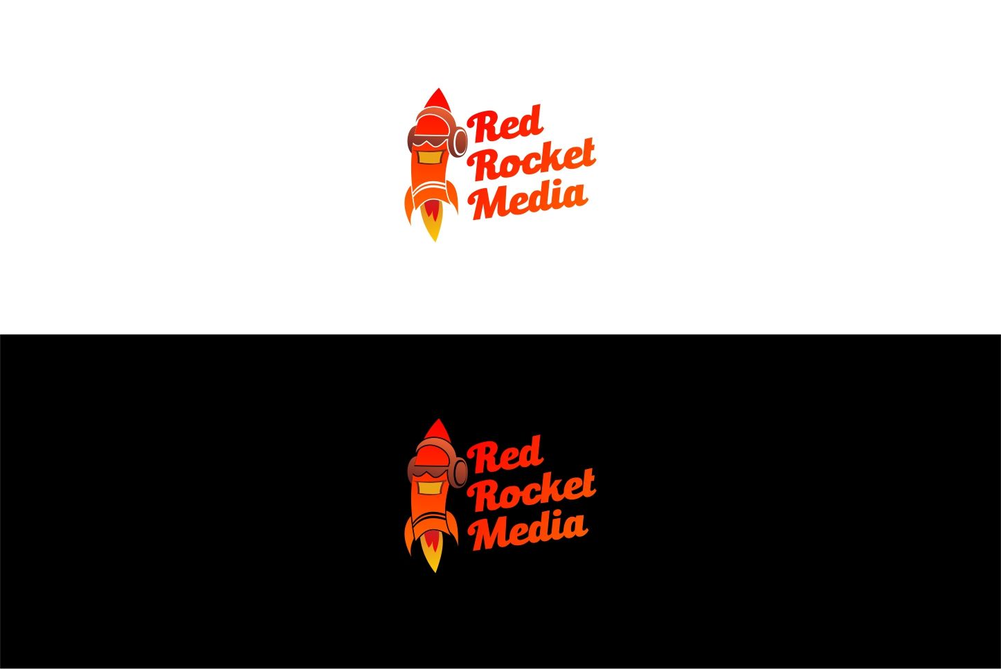Лого и фирменный стиль для RedRocketMedia - дизайнер sharipovslv