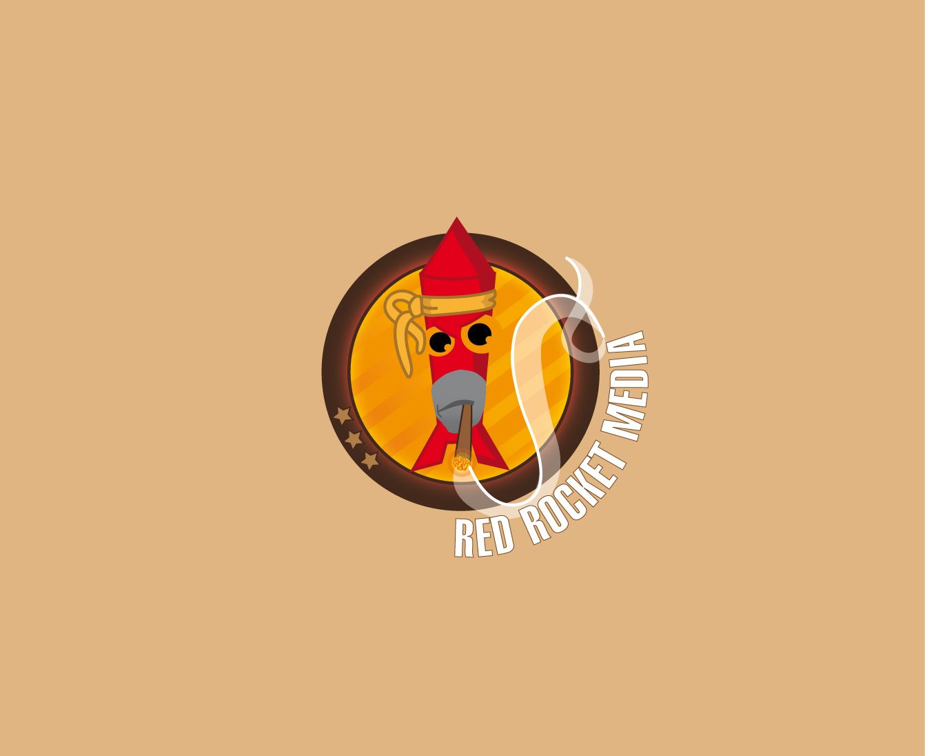 Лого и фирменный стиль для RedRocketMedia - дизайнер zera83