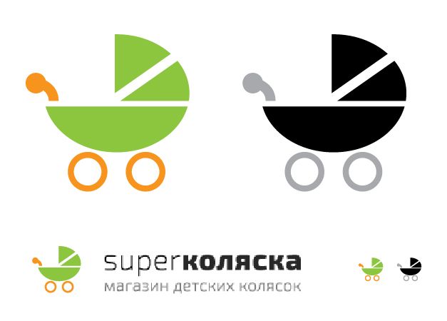 Логотип для СУПЕРКОЛЯСКА - дизайнер beeshka