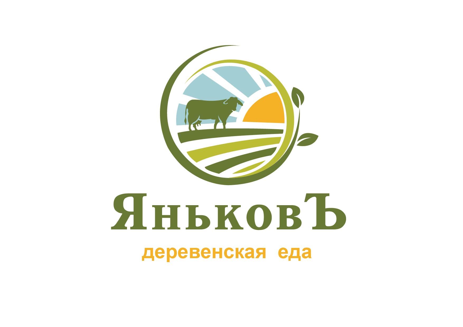 Лого и фирм.стиль для Деревенская еда - ЯньковЪ - дизайнер NaTasha_23