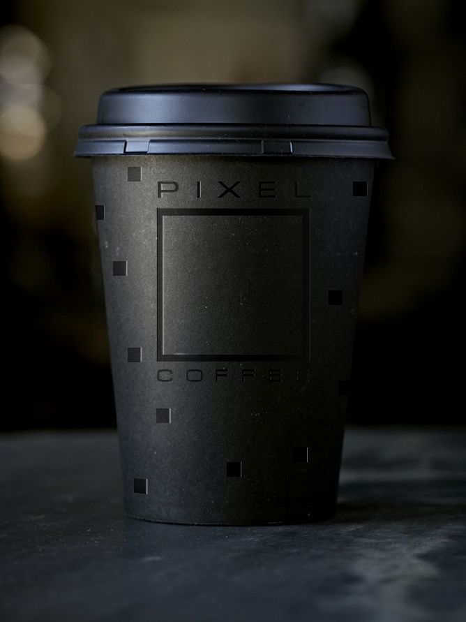 Лого и фирменный стиль для Pixel Coffee - дизайнер Growme
