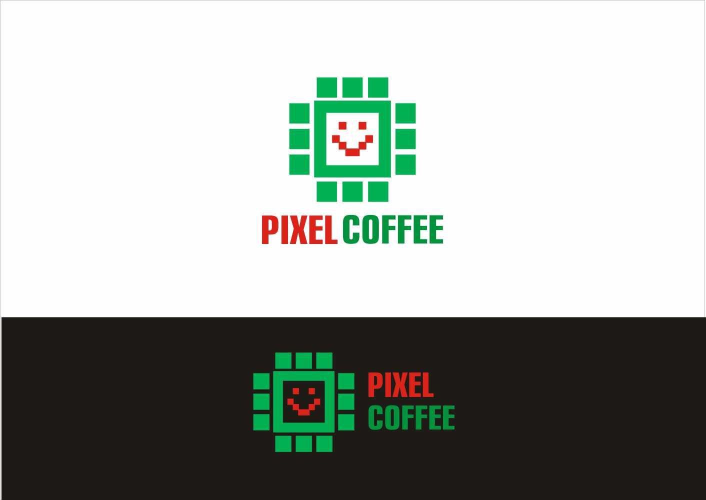 Лого и фирменный стиль для Pixel Coffee - дизайнер Lara2009