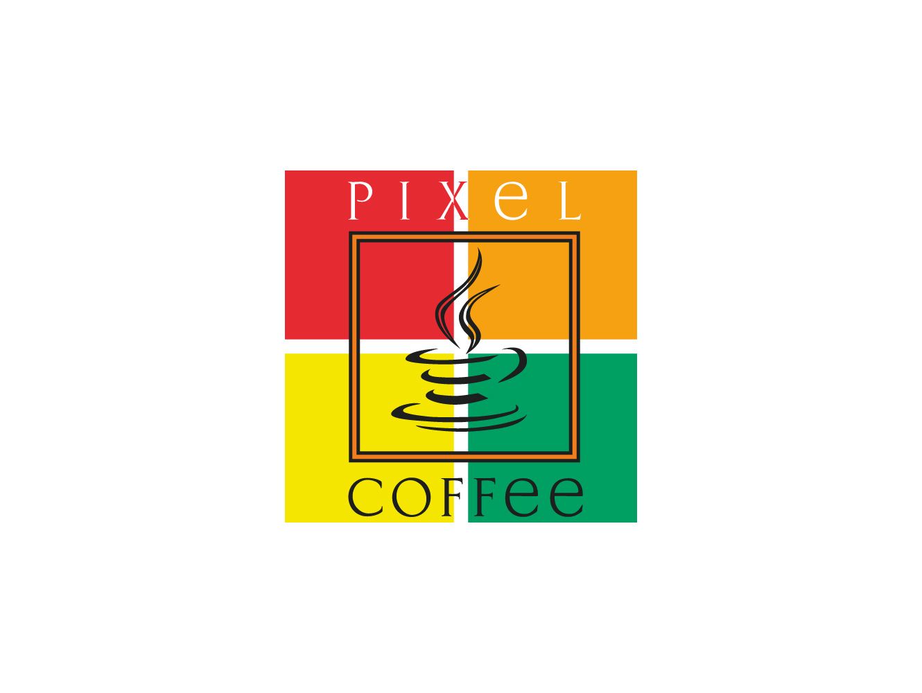 Лого и фирменный стиль для Pixel Coffee - дизайнер denikin_mitia