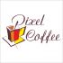 Лого и фирменный стиль для Pixel Coffee - дизайнер jama2007