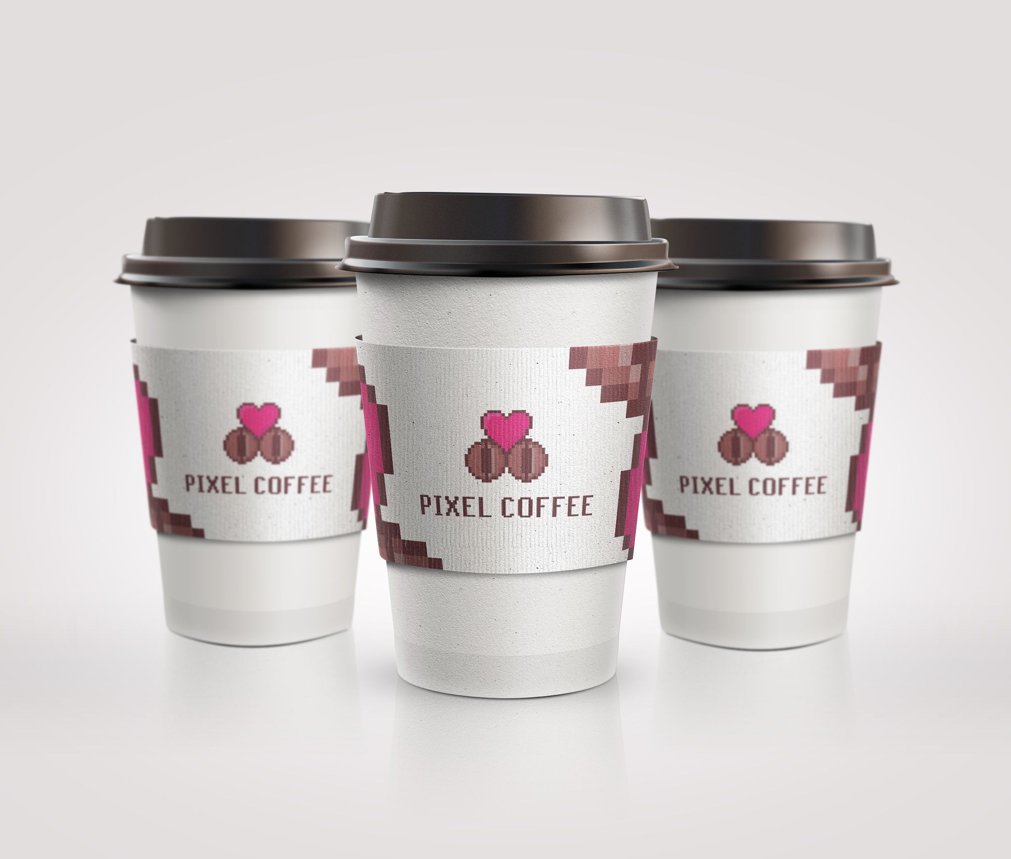 Лого и фирменный стиль для Pixel Coffee - дизайнер nuttale