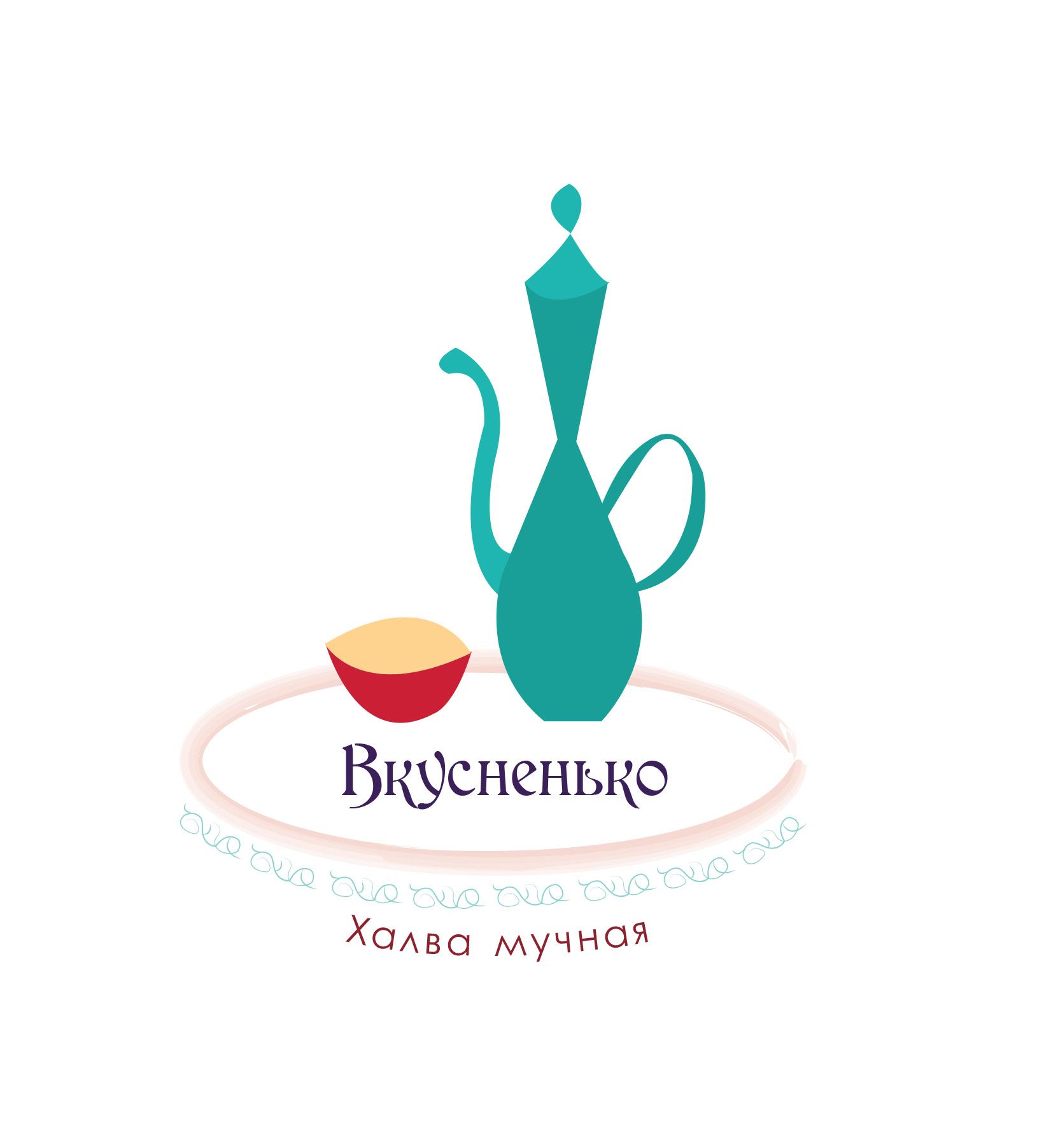 Логотип для Вкусненько, Халва Мучная - дизайнер Kmiiitra