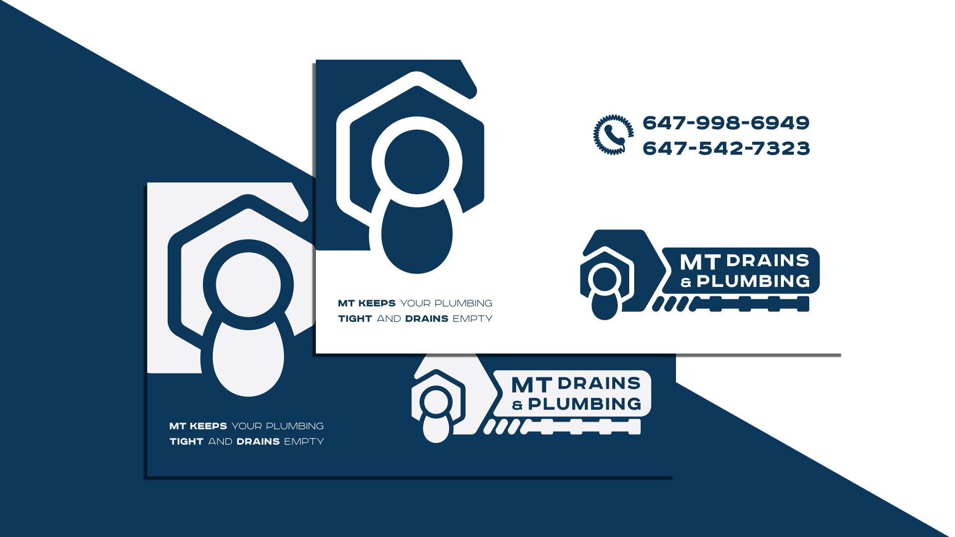 Лого и фирменный стиль для MTDrains&Plumbing сантехническая компания в Канаде - дизайнер Advokat72