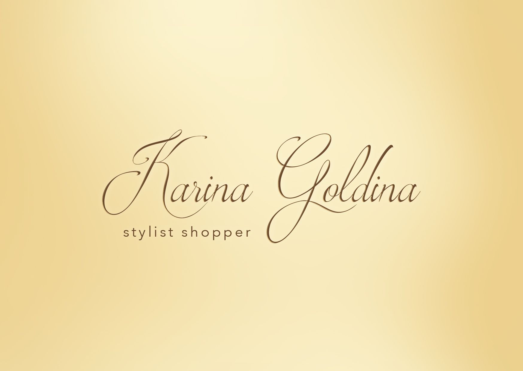 Логотип для Карина Голдина, стилист-шоппер - дизайнер PautovRoman