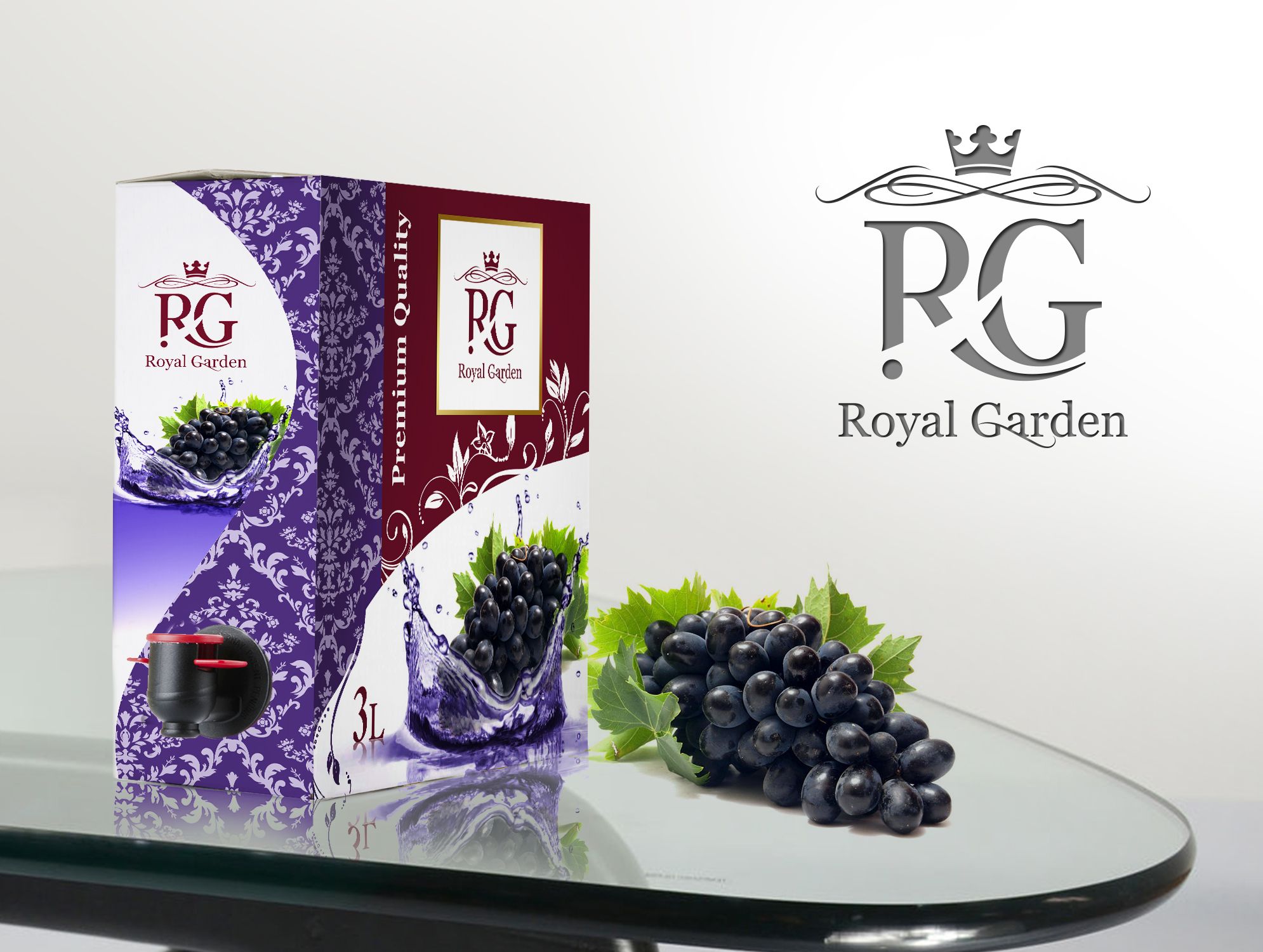 Упаковка и логотип для Royal Garden - дизайнер misamisa