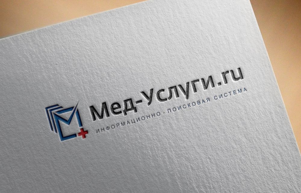 Логотип для Мед Услуги .ru  Информационно-Поисковая система - дизайнер zozuca-a
