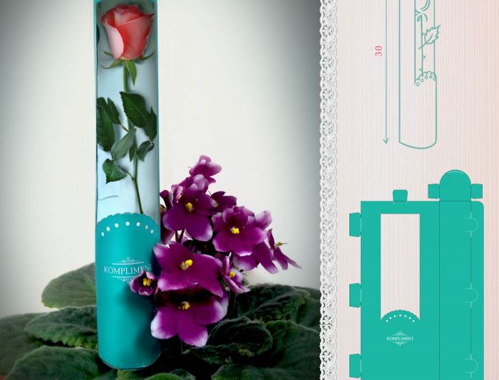 Упаковка для продажи розы  - дизайнер Xanadu