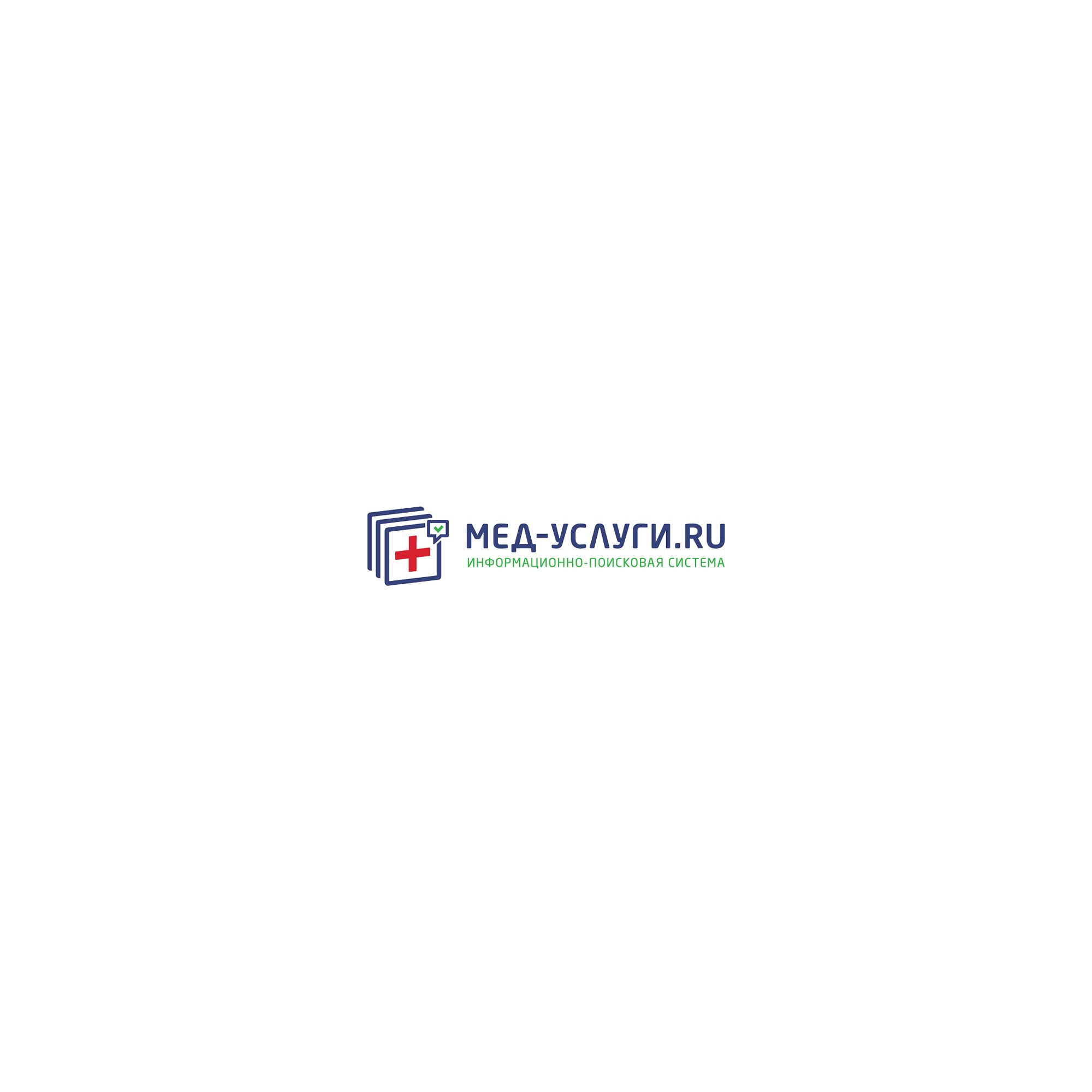 Логотип для Мед Услуги .ru  Информационно-Поисковая система - дизайнер nuttale