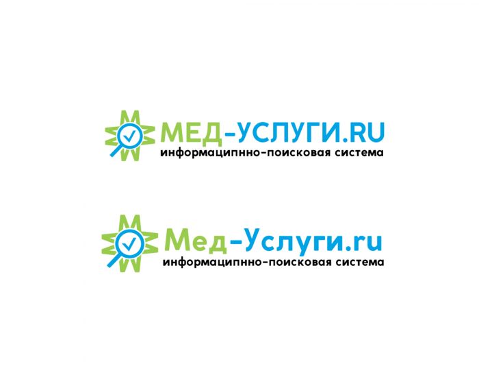 Логотип для Мед Услуги .ru  Информационно-Поисковая система - дизайнер SmolinDenis