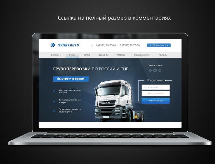 Веб-сайт для punktauto.ru - дизайнер kompanets