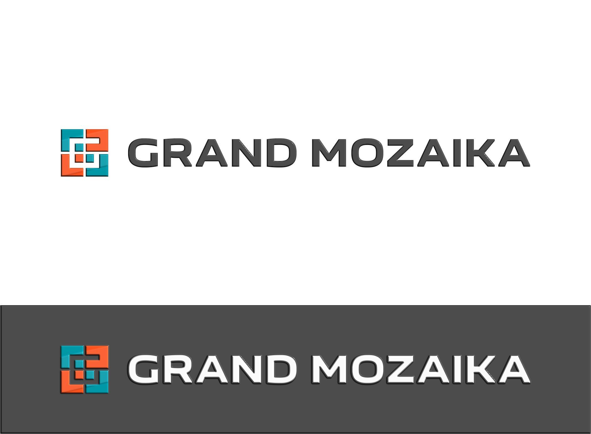 Лого и фирменный стиль для Гранд Мозаика или Grand Mozaika - дизайнер graphin4ik