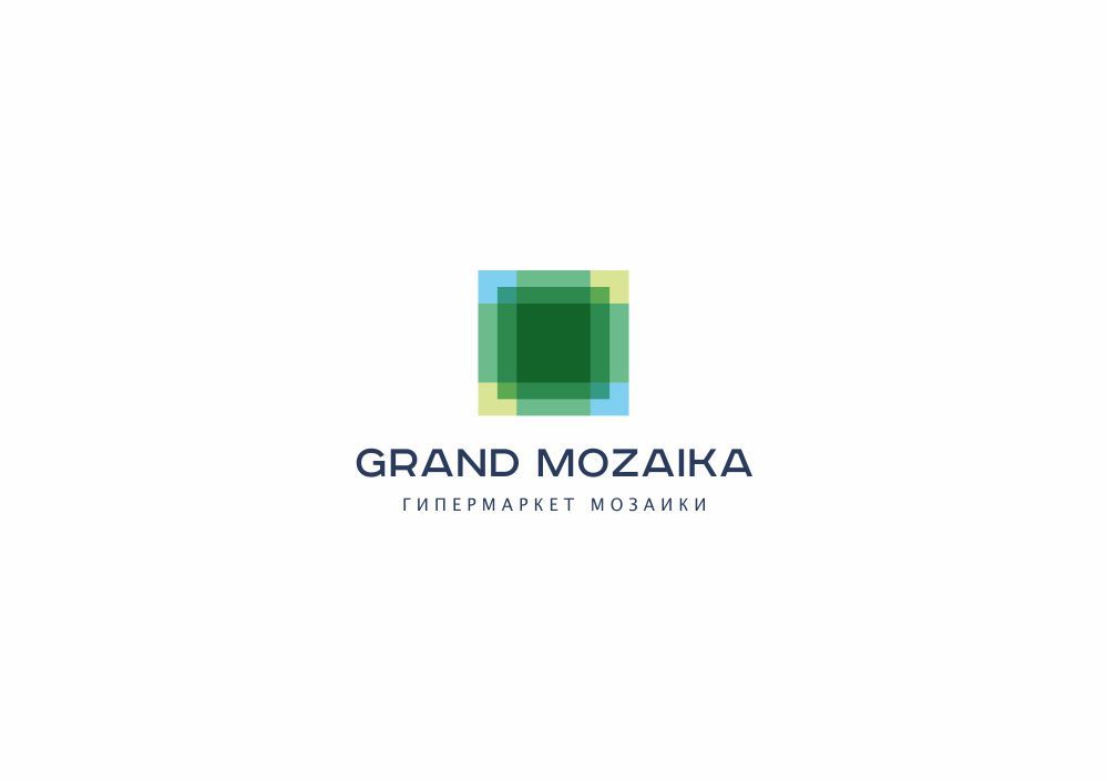 Лого и фирменный стиль для Гранд Мозаика или Grand Mozaika - дизайнер zozuca-a