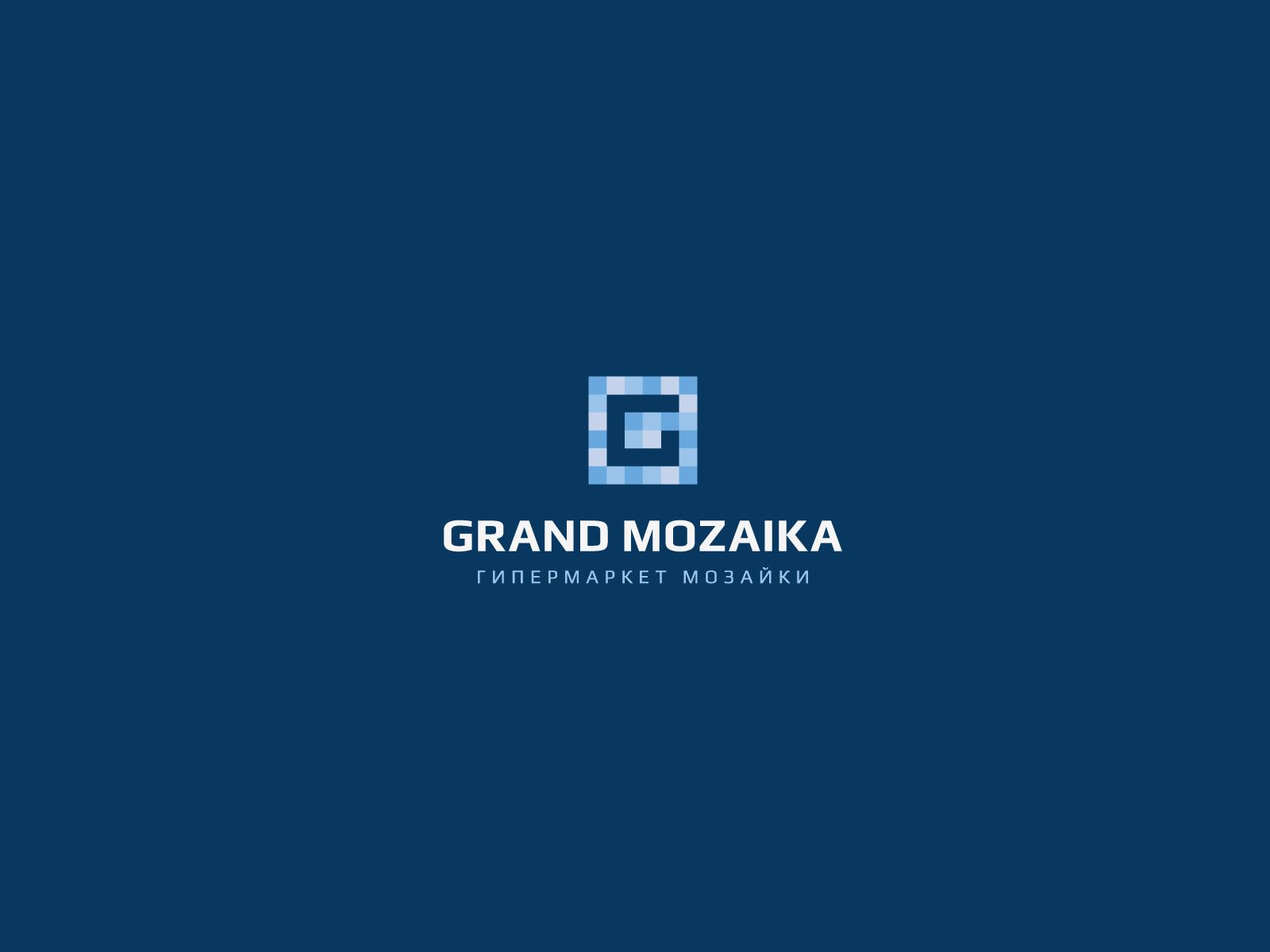 Лого и фирменный стиль для Гранд Мозаика или Grand Mozaika - дизайнер U4po4mak