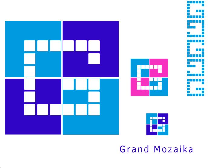 Лого и фирменный стиль для Гранд Мозаика или Grand Mozaika - дизайнер 1yavselennaya