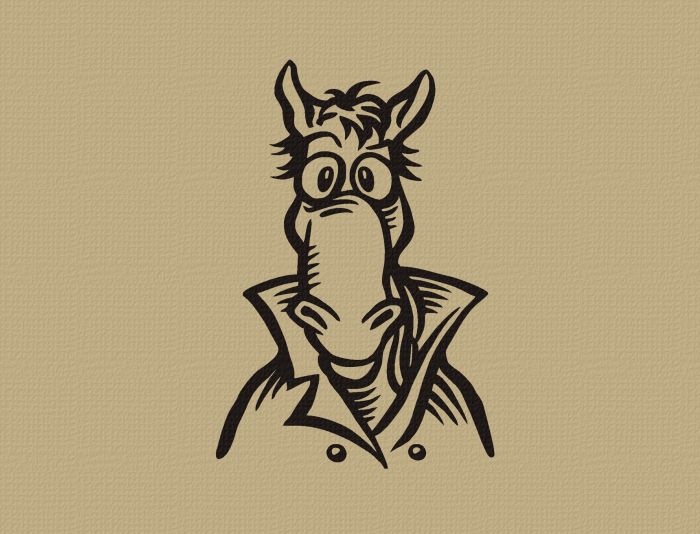 Логотип для Конь в пальто - дизайнер Zheravin