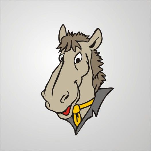 Логотип для Конь в пальто - дизайнер Ryaha