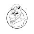 Логотип для Конь в пальто - дизайнер Spokencolor