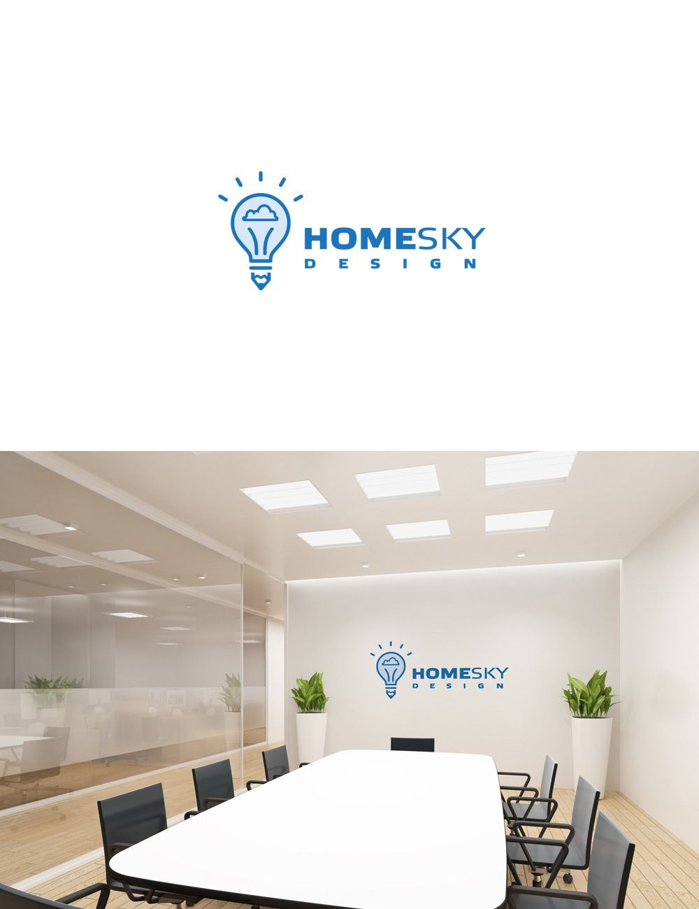 Логотип для HomeSky Design  - дизайнер GreenRed