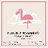 Этикетка для питьевой воды Розовый фламинго - дизайнер Gammy
