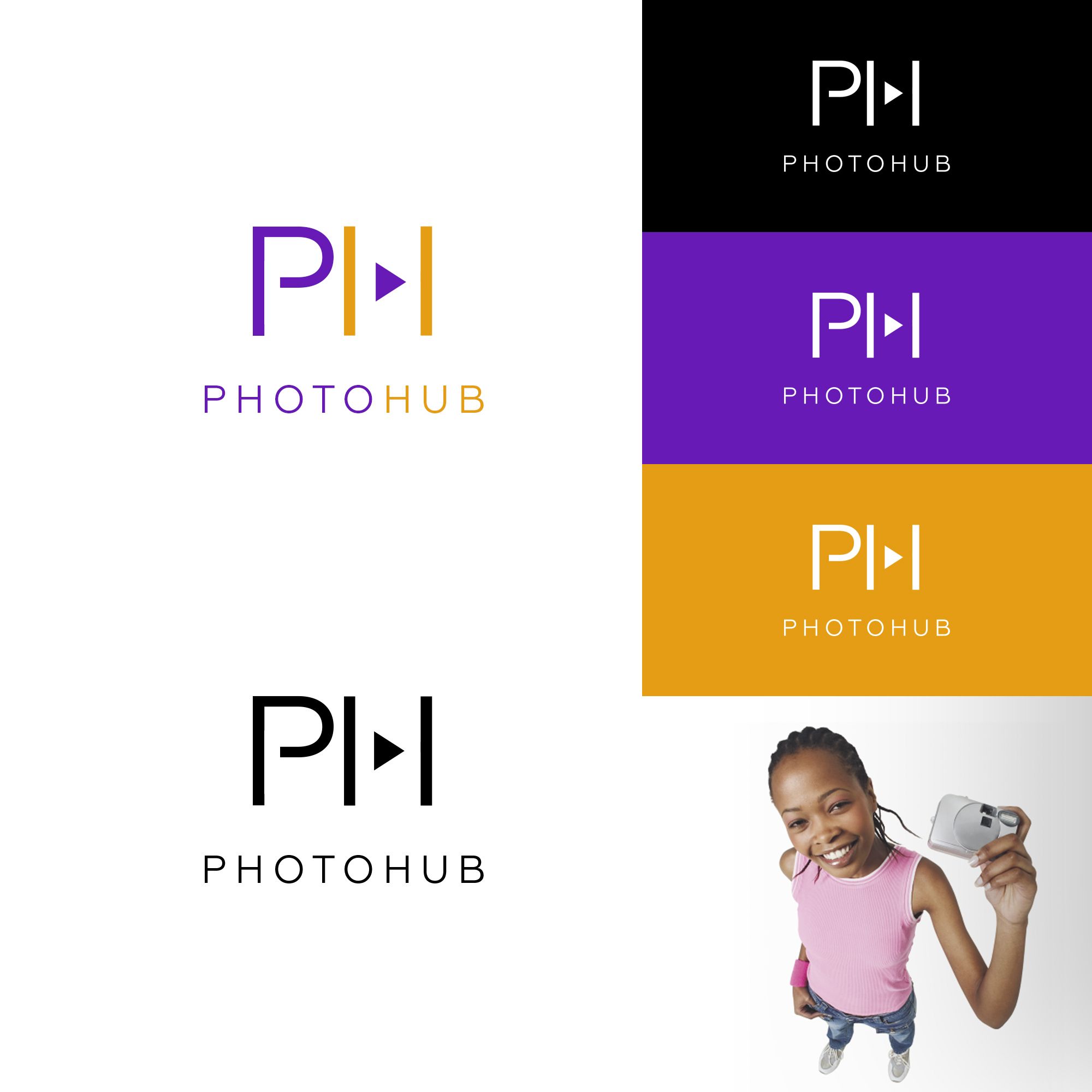 Логотип для PhotoHub - дизайнер weste32